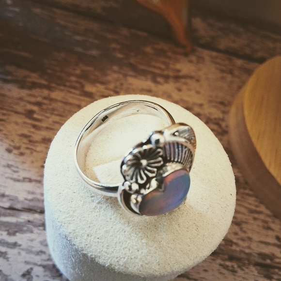 💥 Sterling Silver & Peruvian Pink Opal Jewelry Set – Timeless Elegance - Picture 6 of 14